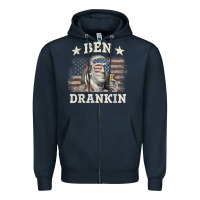 Navy Ben Drankin 4th of July Patriotic Funny T-Shirt Zipper Hoodie - artisFamous