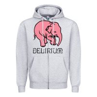 Heather Grey delirium tremens Zipper Hoodie - artisFamous