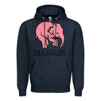 Navy delirium tremens Zipper Hoodie - artisFamous