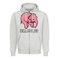 Dove Grey delirium tremens Zipper Hoodie - artisFamous