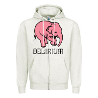 Oatmeal Heather delirium tremens Zipper Hoodie - artisFamous
