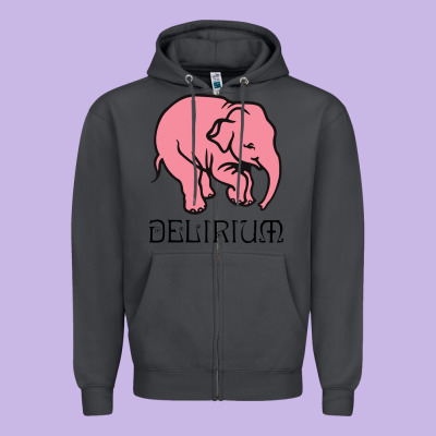 Delirium Tremens Zipper Hoodie Designed By Artisfamous