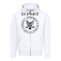 White dipset diplomats Zipper Hoodie - artisFamous