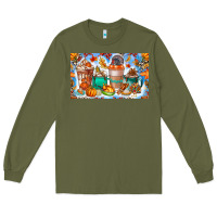 Army Green Thanksgiving Coffee Drink Kids Cup Long Sleeve Tee - CowhideDigitalArt