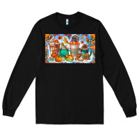 Black Thanksgiving Coffee Drink Kids Cup Long Sleeve Tee - CowhideDigitalArt