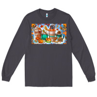 Smoke Thanksgiving Coffee Drink Kids Cup Long Sleeve Tee - CowhideDigitalArt
