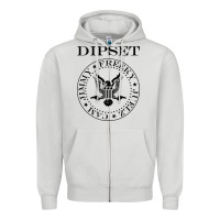 Dove Grey dipset diplomats Zipper Hoodie - artisFamous