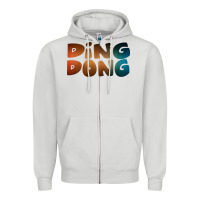 Dove Grey ding dong new Zipper Hoodie - artisFamous