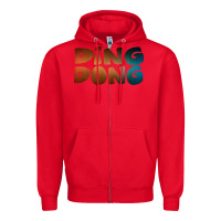 Red ding dong new Zipper Hoodie - artisFamous