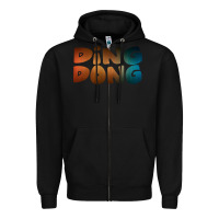Black ding dong new Zipper Hoodie - artisFamous
