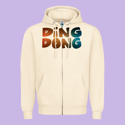 Ding Dong New Zipper Hoodie Designed By Artisfamous