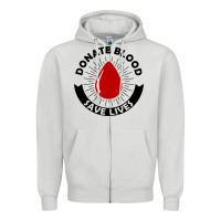 Dove Grey donate blood save lives blood donor Zipper Hoodie - artisFamous