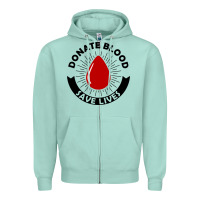 Seafoam donate blood save lives blood donor Zipper Hoodie - artisFamous