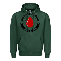 Sports Green donate blood save lives blood donor Zipper Hoodie - artisFamous