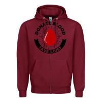 Burgundy donate blood save lives blood donor Zipper Hoodie - artisFamous