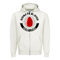 Oatmeal Heather donate blood save lives blood donor Zipper Hoodie - artisFamous