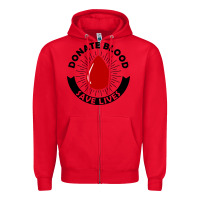 Red donate blood save lives blood donor Zipper Hoodie - artisFamous