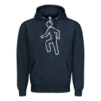 Navy everyday im shufflin Zipper Hoodie - artisFamous