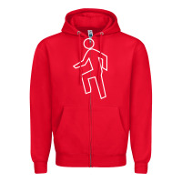 Red everyday im shufflin Zipper Hoodie - artisFamous