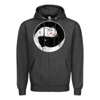 Charcoal Heather ferret harmony Zipper Hoodie - artisFamous