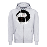 Heather Grey ferret harmony Zipper Hoodie - artisFamous