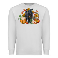 Dove Grey Fall black angus Premium Sweatshirt - RanaPortraitStore