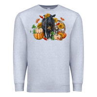 Heather Grey Fall black angus Premium Sweatshirt - RanaPortraitStore