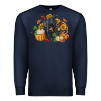 Navy Fall black angus Premium Sweatshirt - RanaPortraitStore