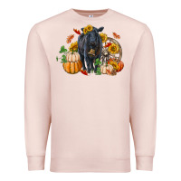 Pale Pink Fall black angus Premium Sweatshirt - RanaPortraitStore