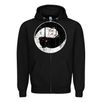 Black ferret harmony Zipper Hoodie - artisFamous