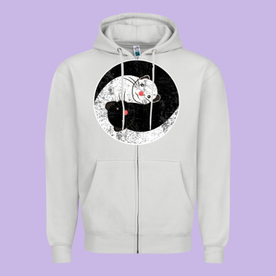 Ferret Harmony Zipper Hoodie Designed By Artisfamous