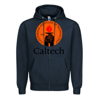 Navy caltech california institute Zipper Hoodie - artisFamous