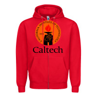 Red caltech california institute Zipper Hoodie - artisFamous