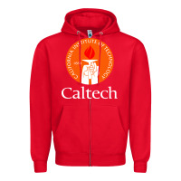Red caltech california institute Zipper Hoodie - artisFamous