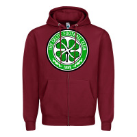 Burgundy celtic fc Zipper Hoodie - artisFamous
