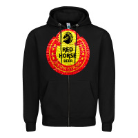 Black red horse Zipper Hoodie - artisFamous