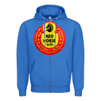 True Royal red horse Zipper Hoodie - artisFamous