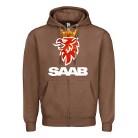 Chestnut saab Zipper Hoodie - artisFamous
