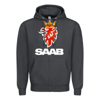 Smoke saab Zipper Hoodie - artisFamous