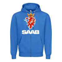 True Royal saab Zipper Hoodie - artisFamous
