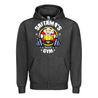 Charcoal Heather anime gym Zipper Hoodie - artisFamous