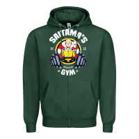 Sports Green anime gym Zipper Hoodie - artisFamous