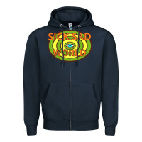 Navy sick sad world Zipper Hoodie - artisFamous