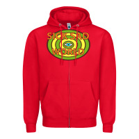 Red sick sad world Zipper Hoodie - artisFamous