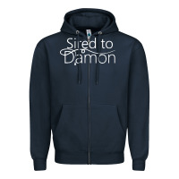 Navy sired to damon Zipper Hoodie - artisFamous