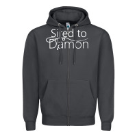 Smoke sired to damon Zipper Hoodie - artisFamous