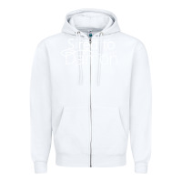 White sired to damon Zipper Hoodie - artisFamous