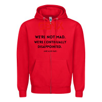 Red genx were not mad Zipper Hoodie - artisFamous