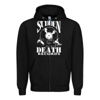 Black sudden death records Zipper Hoodie - artisFamous