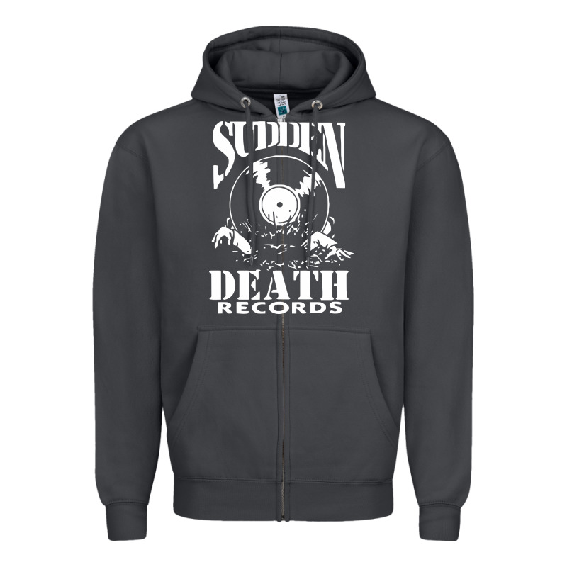 Sudden Death Records Zipper Hoodie by artisFamous | Teevron